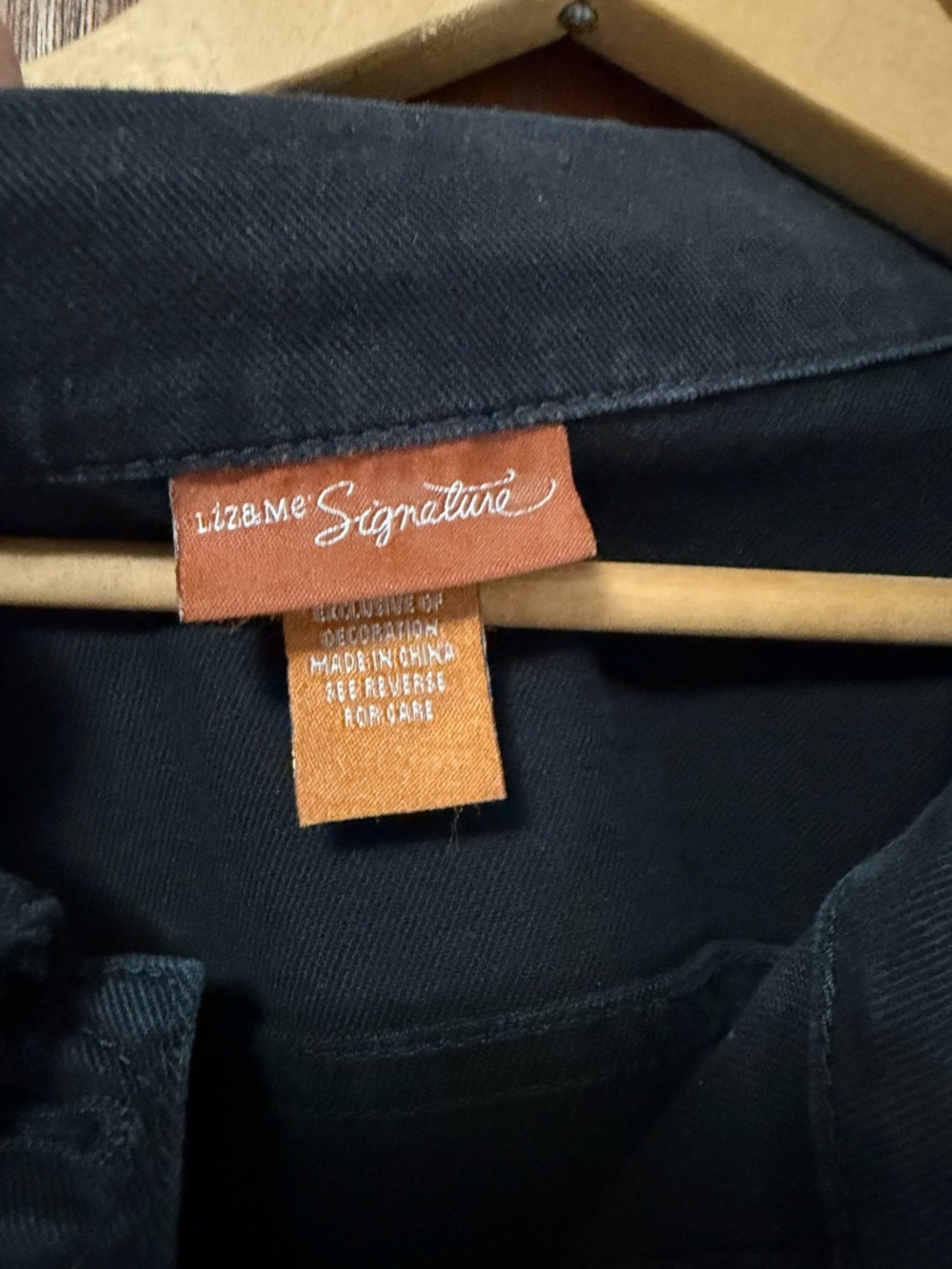 Liz & Me Signature Black Denim Jacket - Picture 5 of 6